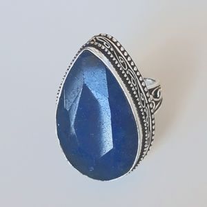 HUGE Natural Sapphire Ring, 8